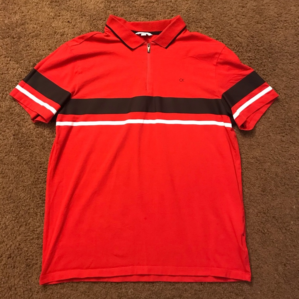 Calvin Klein Half Zip Polo Shirt